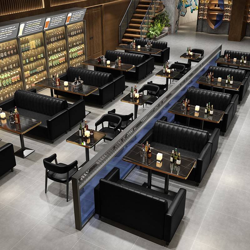 需定制酒吧清吧卡座桌椅组合甜品奶茶店咖啡馆西餐厅烧烤火锅店复