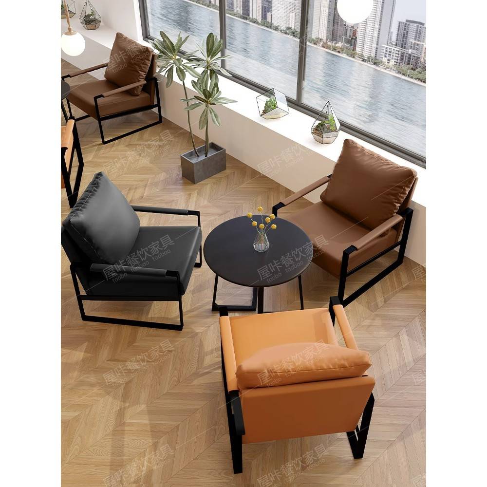 需定制咖啡厅桌椅组合奶茶店沙发卡座餐桌商用甜品店咖啡店馆茶楼