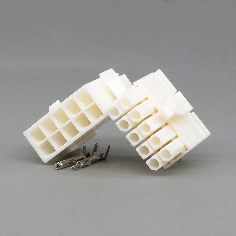 4145连接器接插件插头伺服电机端子电线接头公母接线端子塑壳10孔