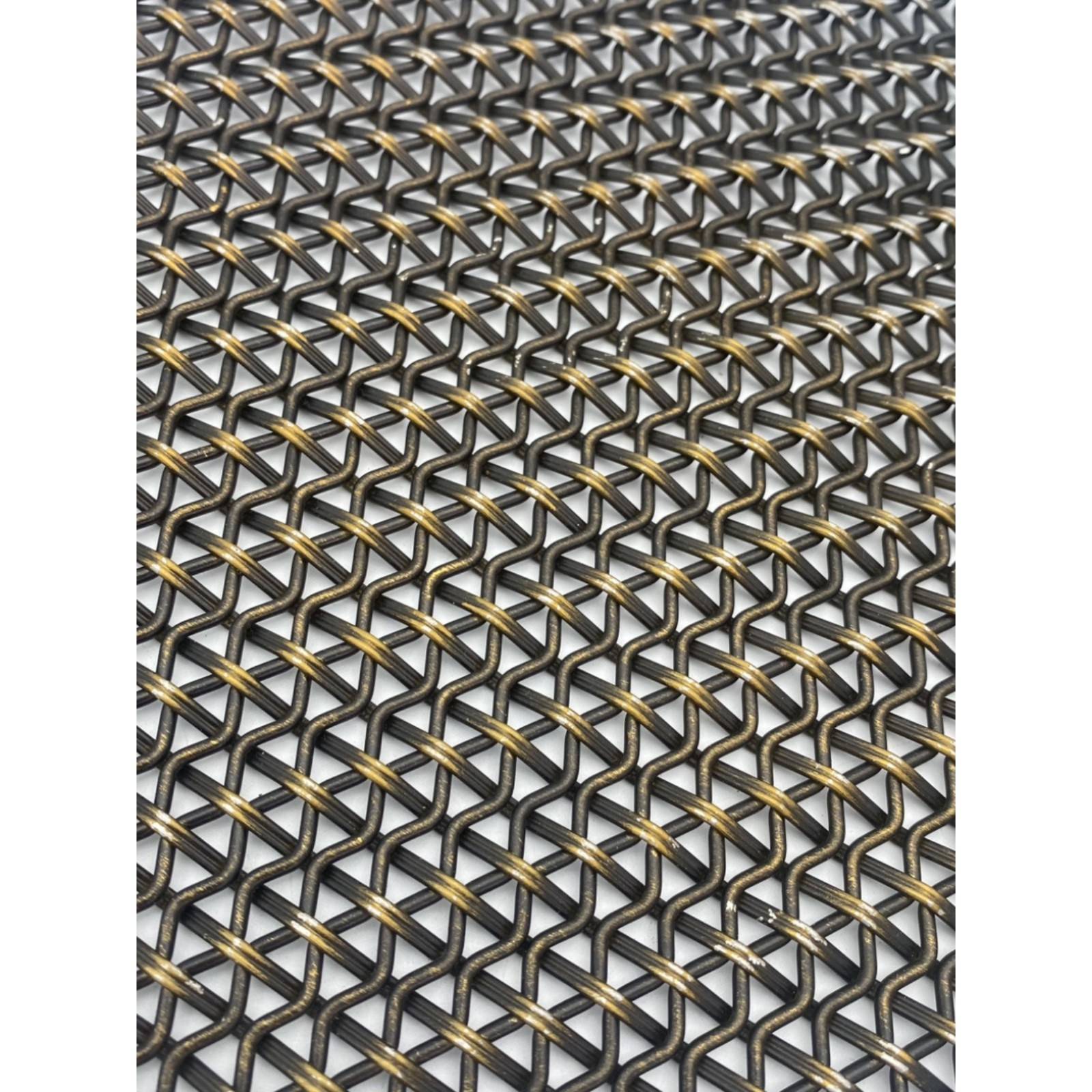 金属装饰网背景幕墙吊顶玄关隔断玻璃夹丝酒店屏风装饰网定制