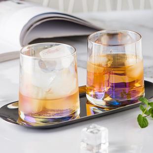 IJARL玻璃杯威士忌酒杯男220ml高颜值设计小众家用饮料杯水杯杯子