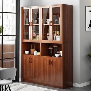 书柜防尘带门落地现简约书房收纳柜子置物柜简易书架家用储物柜