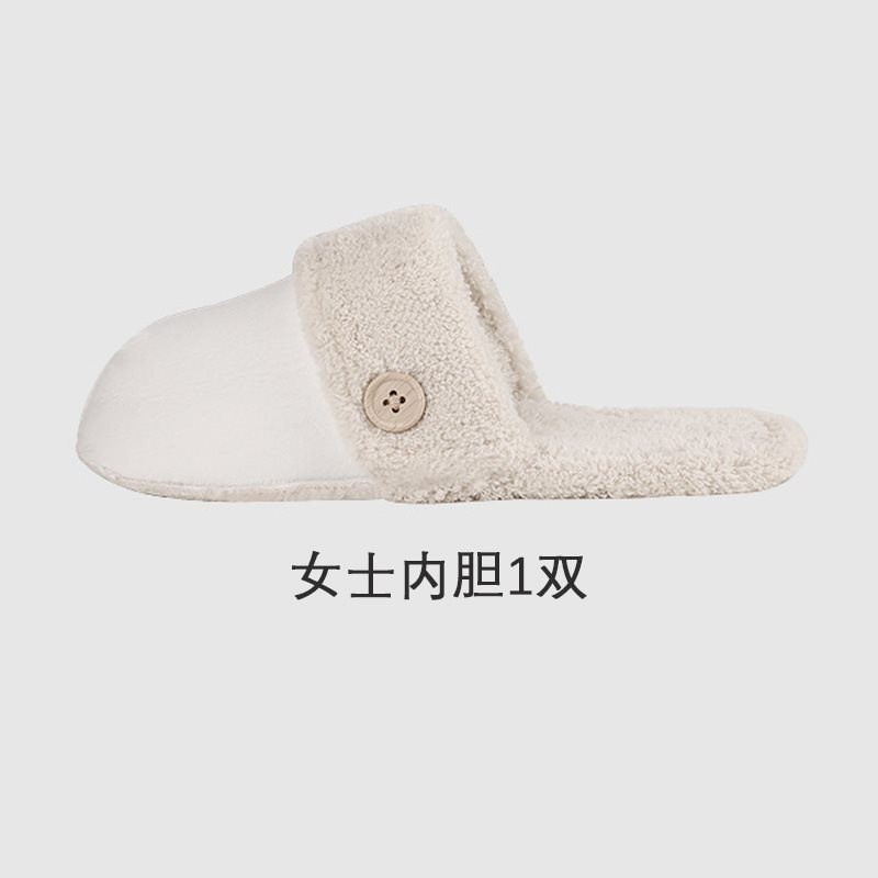 速发拖鞋替换芯可拆洗男士可拆卸毛绒可机洗士防滑内胆套防水棉拖