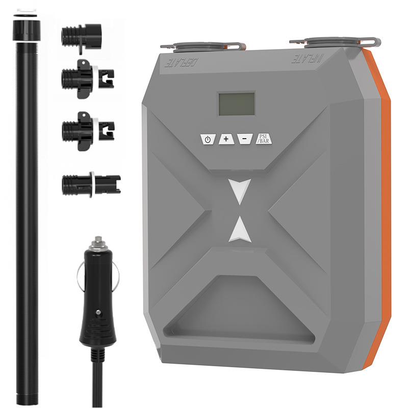 SUP电动高压泵12V桨板车载橡皮艇冲锋舟冲浪板增压充气泵20PSI