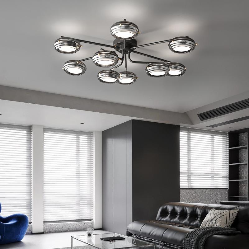 意式极简全铜客厅吸顶灯北欧创意玻璃设计师家用现代卧室餐厅灯具