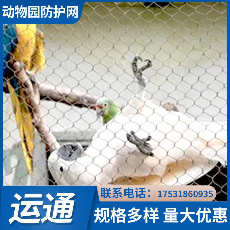 钢丝绳网A动物防护网A羊尖不锈钢卡扣绳网供货厂家