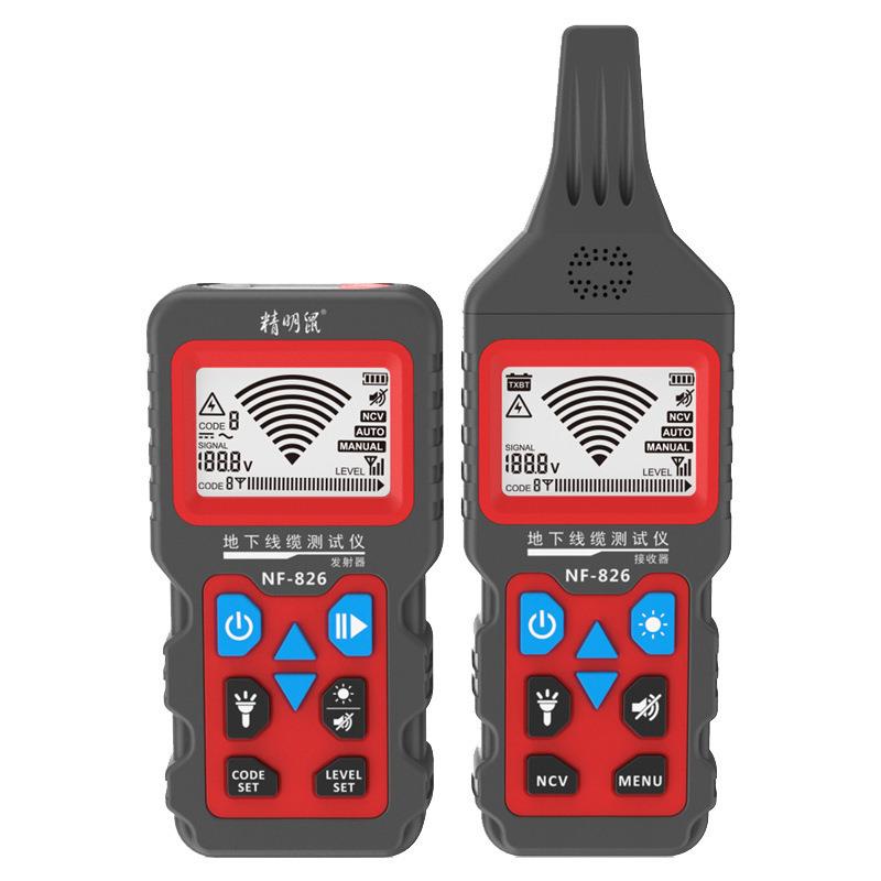 精明鼠NF-826寻线仪多功能400V电工查线器强电埋线检测断点巡线仪