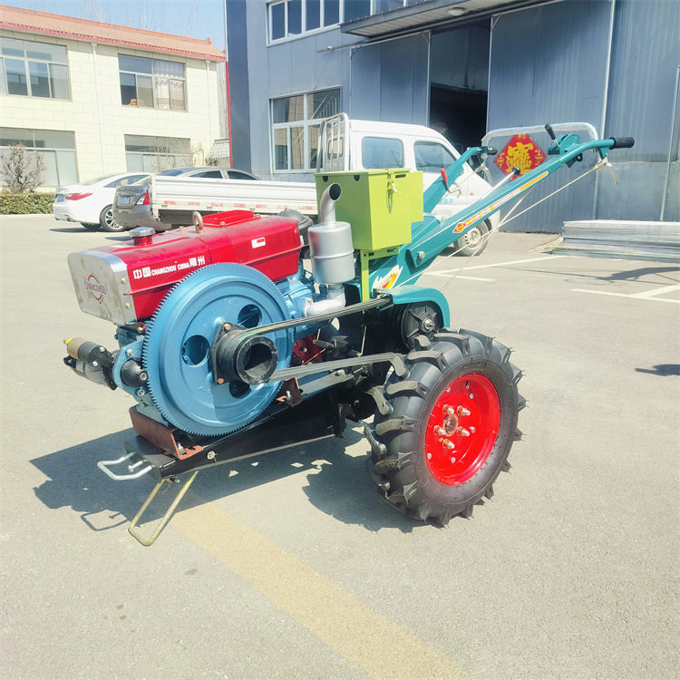 手扶旋耕机可加装电启动山地开荒除草开沟还田一体机水冷发动机