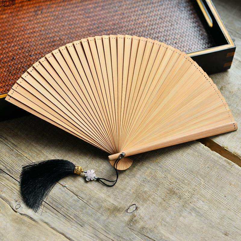中国风全竹随身小折扇开合顺滑跳舞走秀汉服搭配双面古典日式跨境