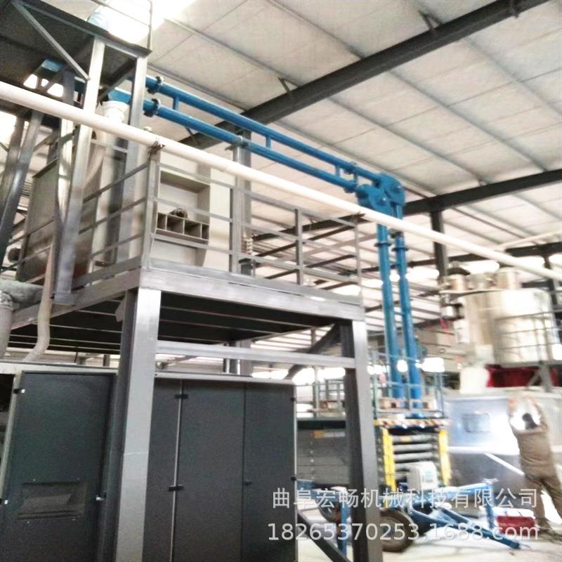 宏畅垂直环链尼龙盘片管链机/肥料管链式输送机盘片/链粉体设备