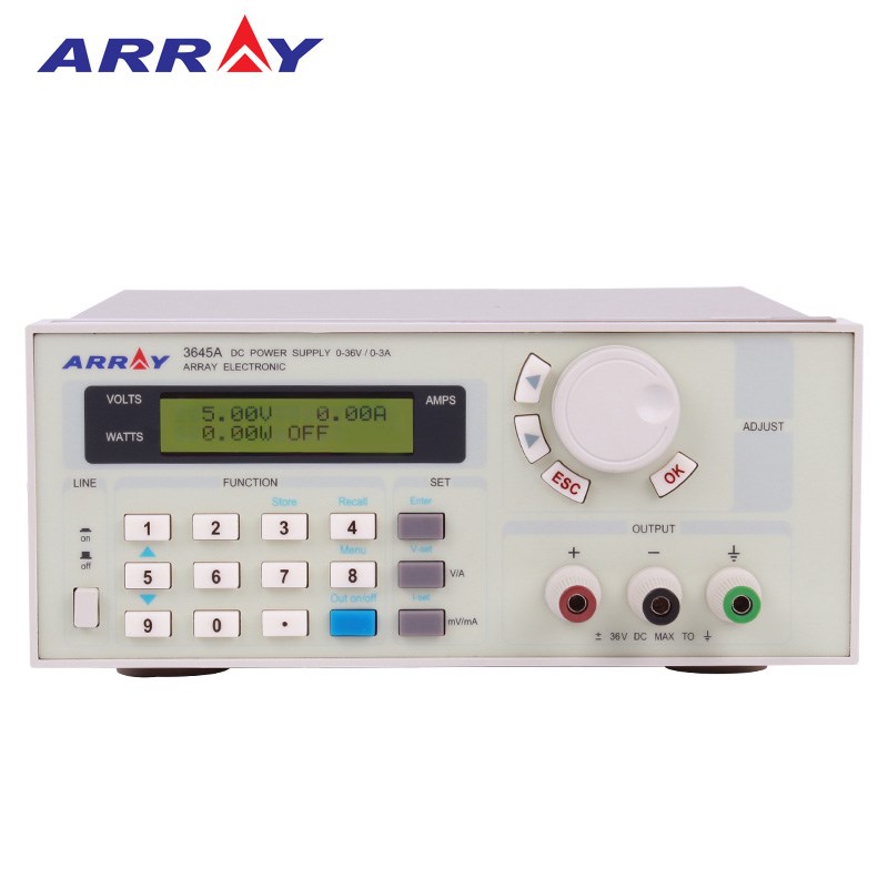 ARRAY亚锐3644A/364u5A/3646A单路可编程线性直流电源带背光LCD