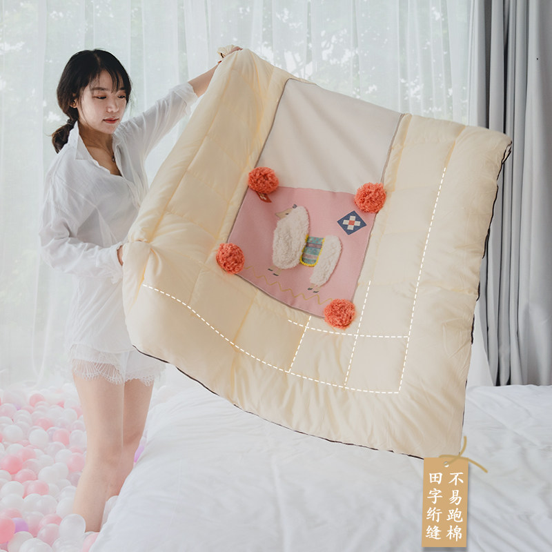 抱枕被子两用女生可爱粉色多功能办公室午睡小靠枕汽车空调被四季