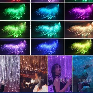 塑料光纤丝透明导光线发光器主机流星空顶材料光源机光纤灯光纤线