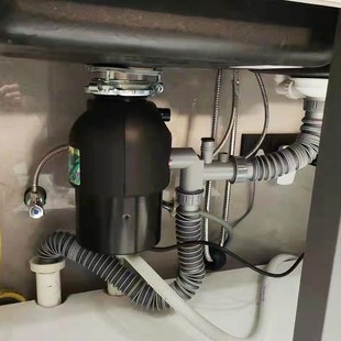 厨房垃圾处理器下水管套装粉碎机加厚防臭管防倒灌配件