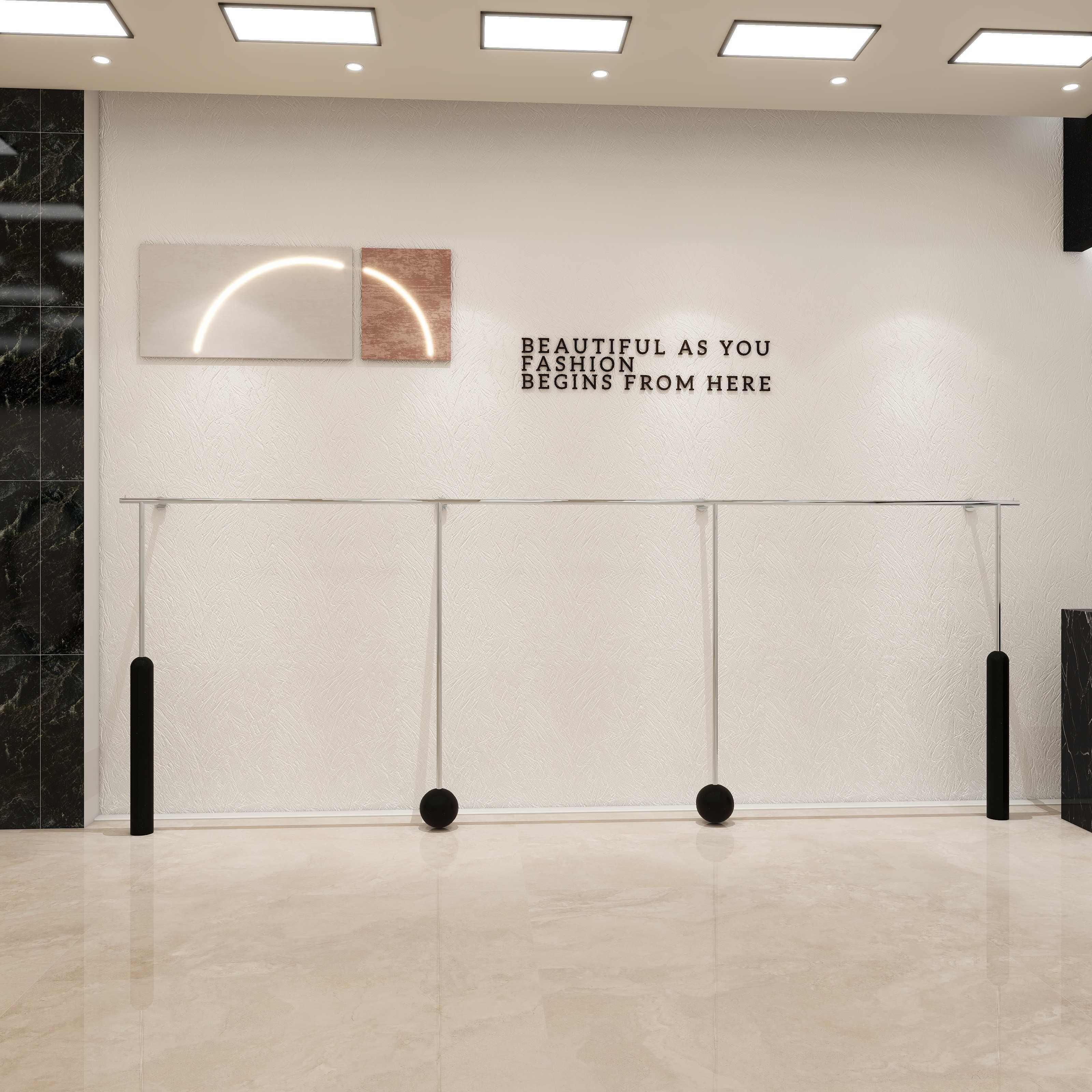 需定制服装店展示架不锈钢黑色上墙挂衣架买手专用衣服陈列架女装