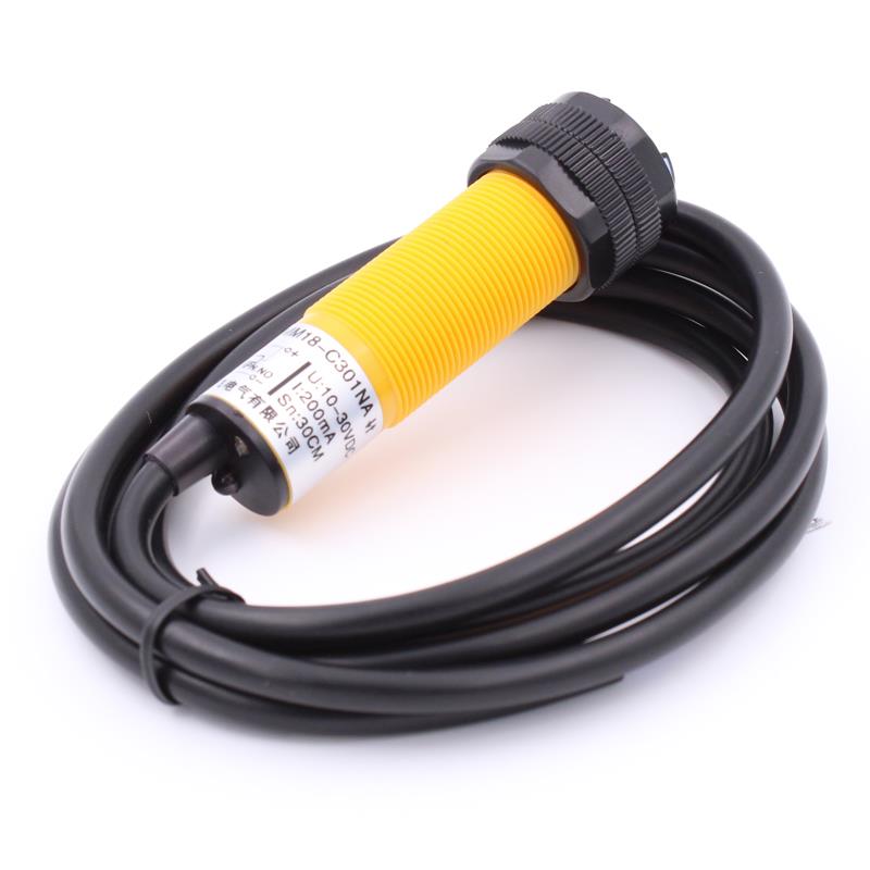 E3F-DS30C4漫反射PMM18光电接近开关传感器电眼三线NPN常开12V24V