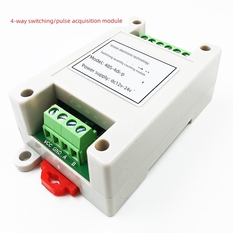 开关量/编码器计数/测频率/测速模块 4/2路高速脉冲/转485 Modbus
