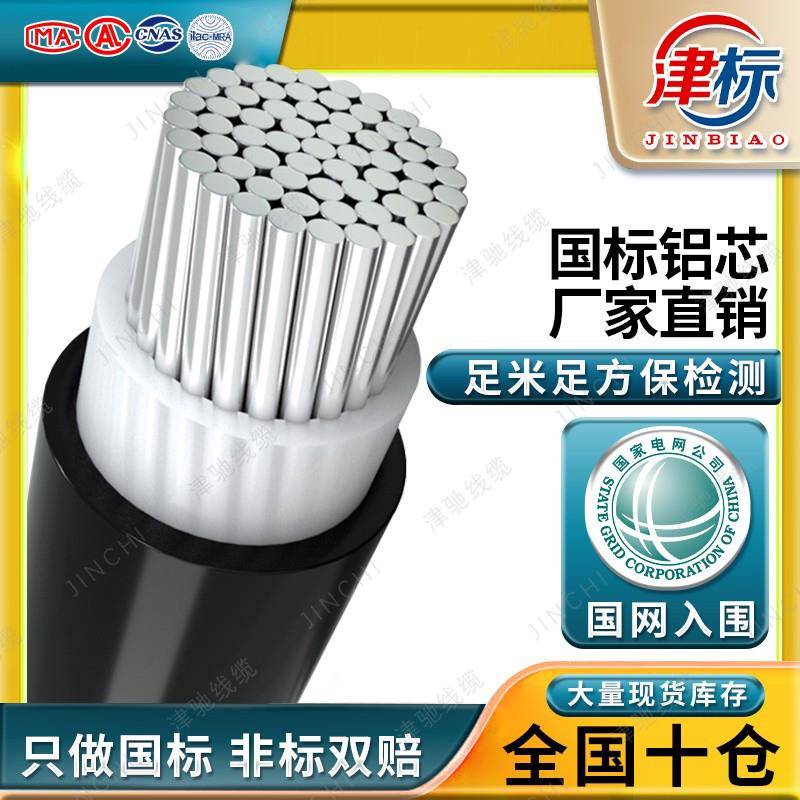 国标铝芯电缆线单芯16 35 95 120 240 300 630平方铝线电线铝电缆