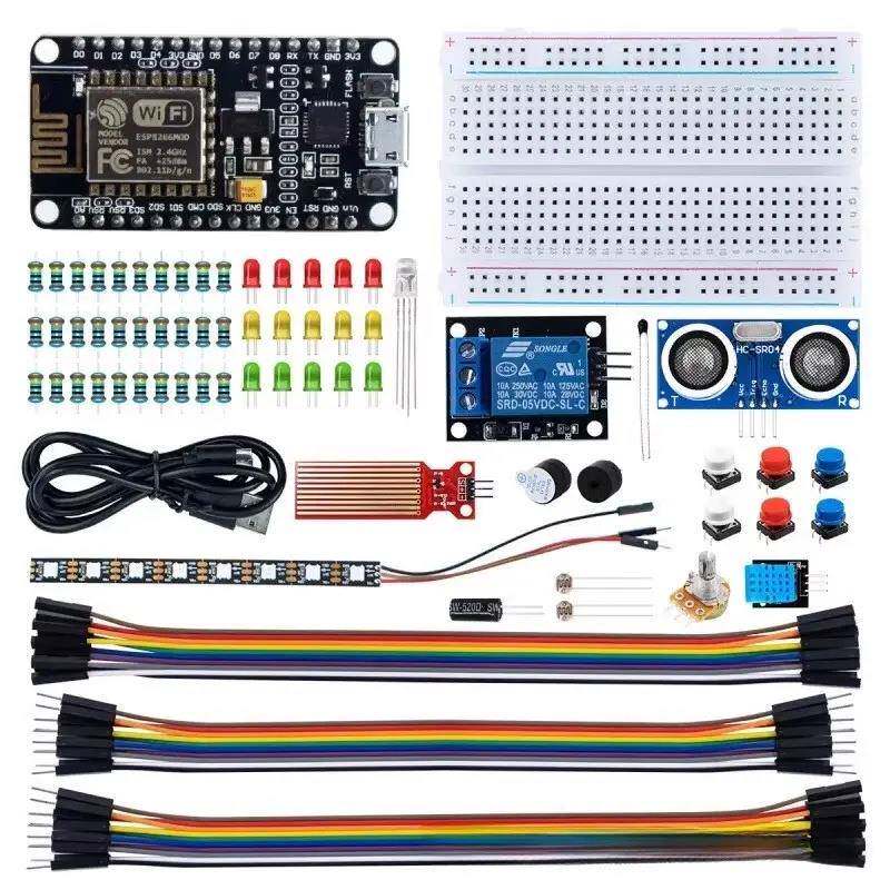 2024新款 ESP8266 WIFI物联网开 发板入门套件 面 面包板WiFi感测