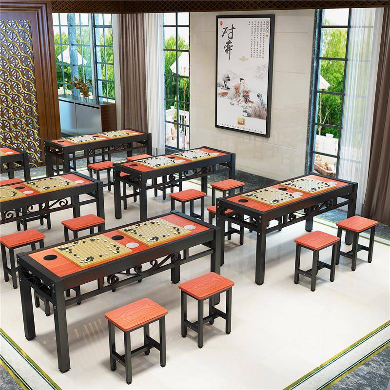 需定制棋盘桌实木仿古围棋桌子象棋桌两用学生国学桌幼儿培训班桌