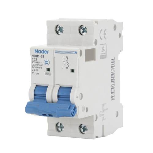 上海良信断路器Nader空气开关NDB1-63C/D型1P2P3P4P小型10A16A25A