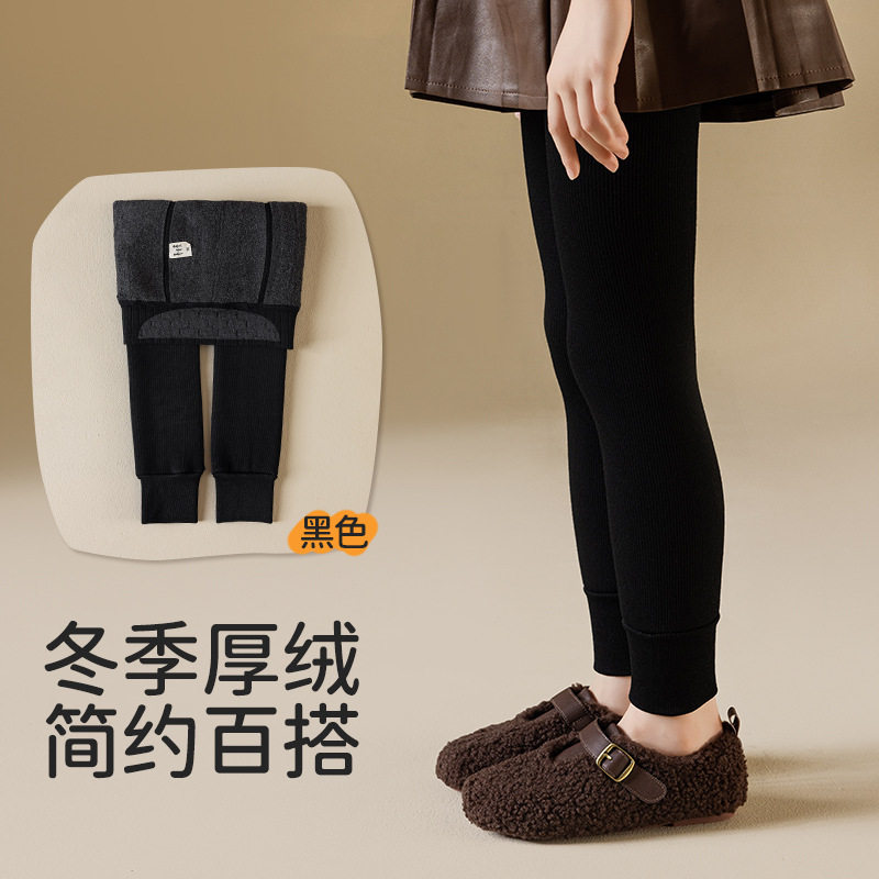 508儿童打底裤袜批发秋冬加绒加