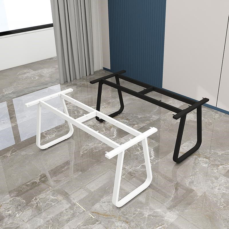 铁艺大板桌书桌餐桌办公桌吧台脚妆台金属支架长方形岩板支架定制