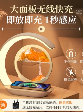 创意流沙画摆件客厅桌面装饰夜灯小众高级感乔迁新居搬家礼物新年