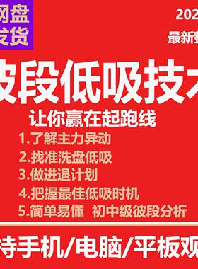 2024趋势波段股票技术视频教程主升浪波段炒股初中级短线中线课程