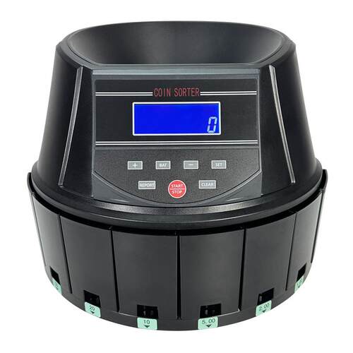 9004液晶屏硬币清分机多国硬币清点机货币分拣机清点器合计金额