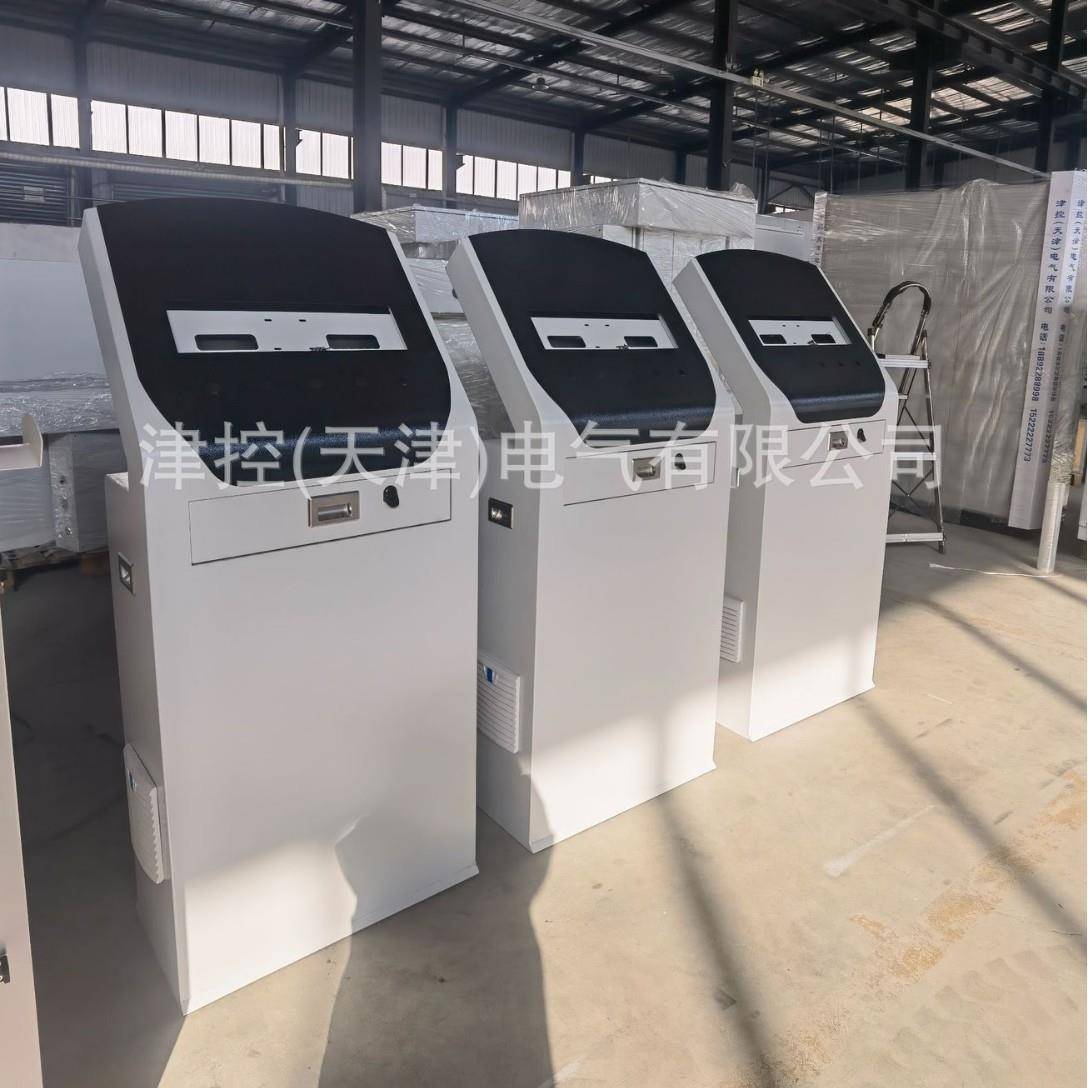 立式键盘抽屉触摸屏一体机自助查询机触控终端车间操作台取号机