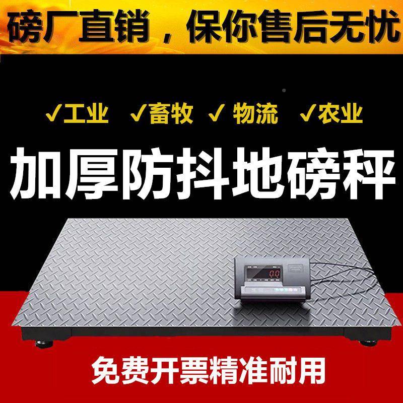 源头工厂1吨2吨工业用高台承重电吨子地BT-W04商磅秤称猪牛平小地
