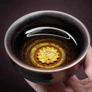 嘉展窑利嘉店银点天目银瓷杯陶瓷彩银杯茶杯个人杯大师杯