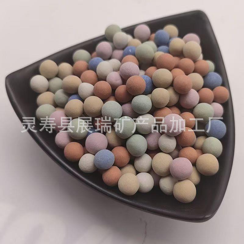 厂家供应 彩面色陶瓷球花卉铺盆栽造景种245-8陶过滤植彩色瓷球