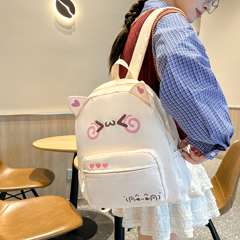 新款日系印花可爱软妹超萌女生韩版学生双肩包小学生书包休闲背包