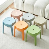 塑料凳子加厚家用餐桌熟胶凳简约高板凳客厅靠背风车商用耐用家居