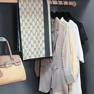 饰品摆件 主人房衣橱衣服衣柜装 衣帽间柜子组合意式 轻奢样板间软装