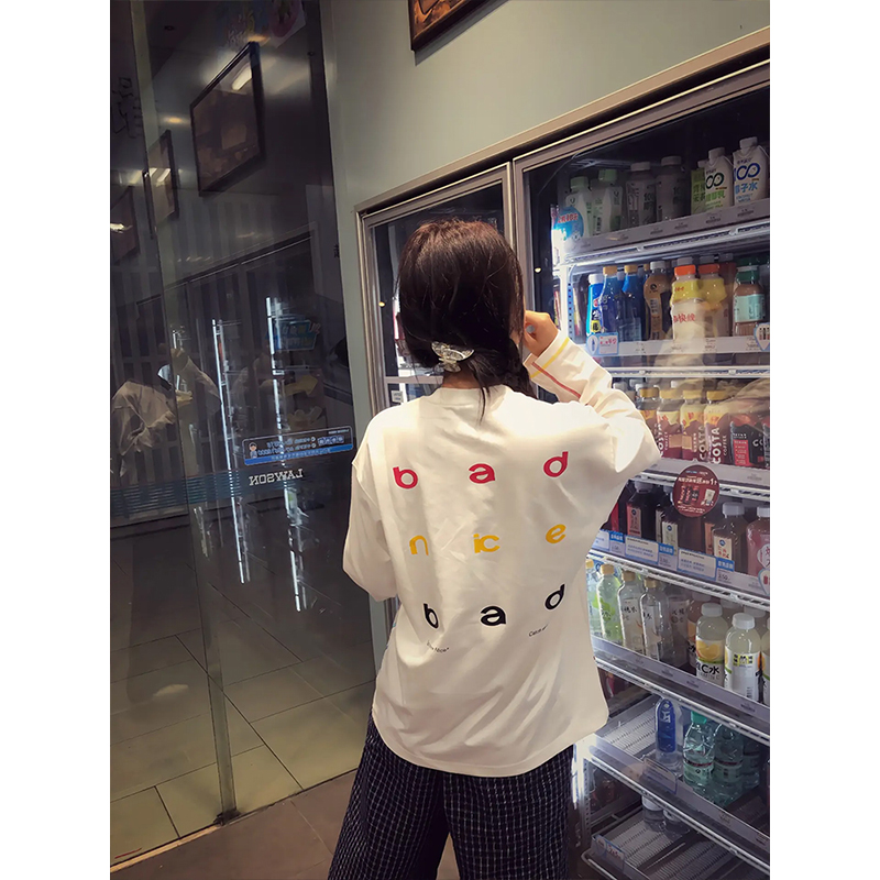 彩色明线拼接速干T恤女款夏季薄款凉感防晒罩衫户外运动长袖上衣