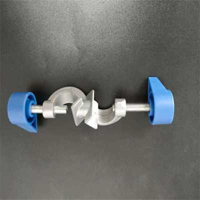 十字夹固定铁架台配件德式锌合金双顶丝可调试管器圆管实验室夹具