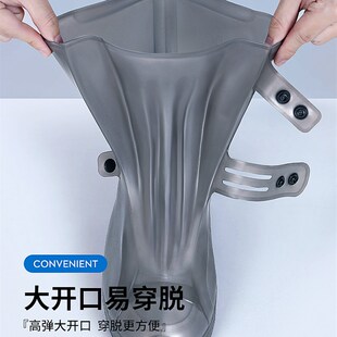 雨天女夏季 雨鞋 套外穿防水防滑雨靴套加厚耐磨硅胶水鞋 男款 防雨鞋