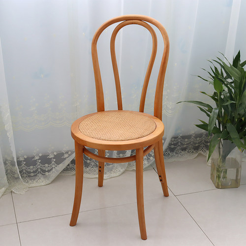 美法式thonet复古索奈特桑纳椅藤椅实木曲木做旧婚礼拍摄Ton餐厅