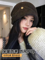 Large-head loose pile hat, thickened warm hat for autumn and winter, women's large stretch face-showing small headscarf hat, cold hat thumbnail 7