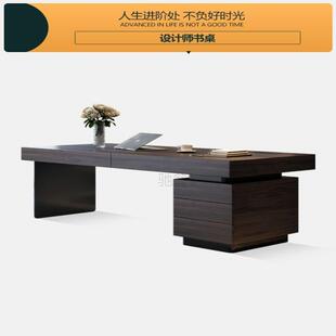 極簡(jiǎn)臺(tái)式 3l書(shū)桌輕奢現(xiàn)代意式 辦公桌書(shū)房高端設(shè)計(jì)感簡(jiǎn)約寫(xiě)字臺(tái)電腦