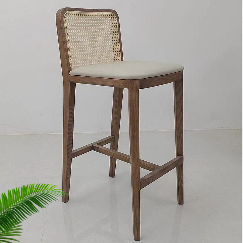 田园高脚吧椅客阳台酒吧白蜡木吧台桌餐椅真藤编藤咖啡书店高吧凳,住宅家具,家用高脚椅,淘宝优惠券,粉丝福利购,淘宝优惠卷