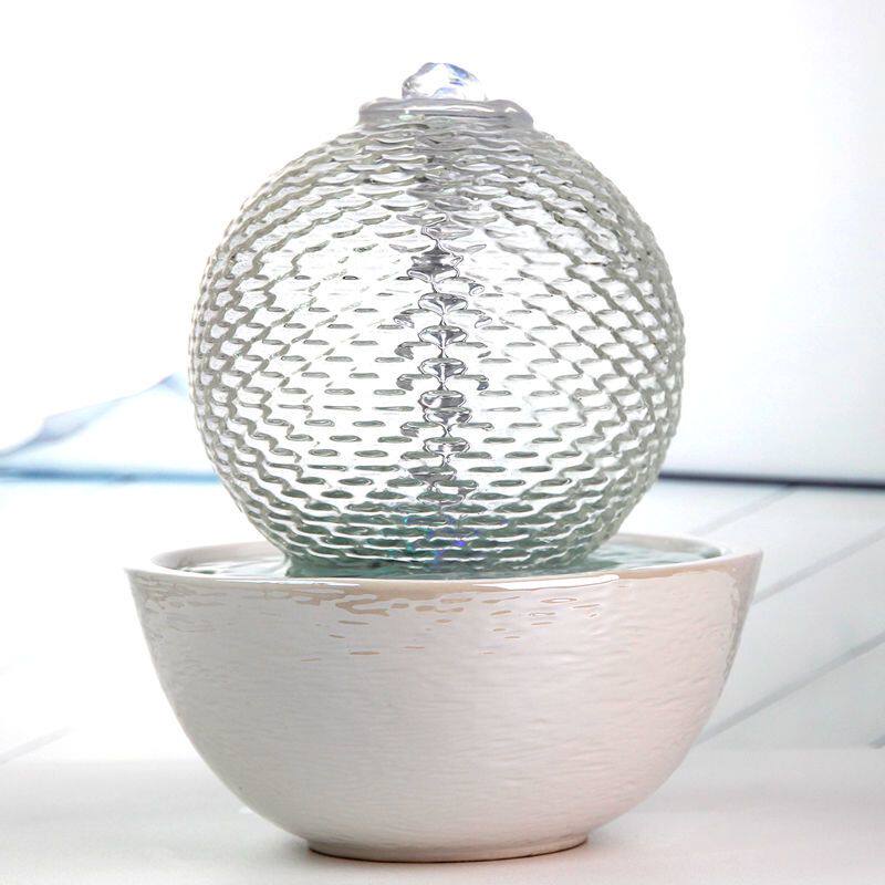 现代水循环摆件流水卧室
