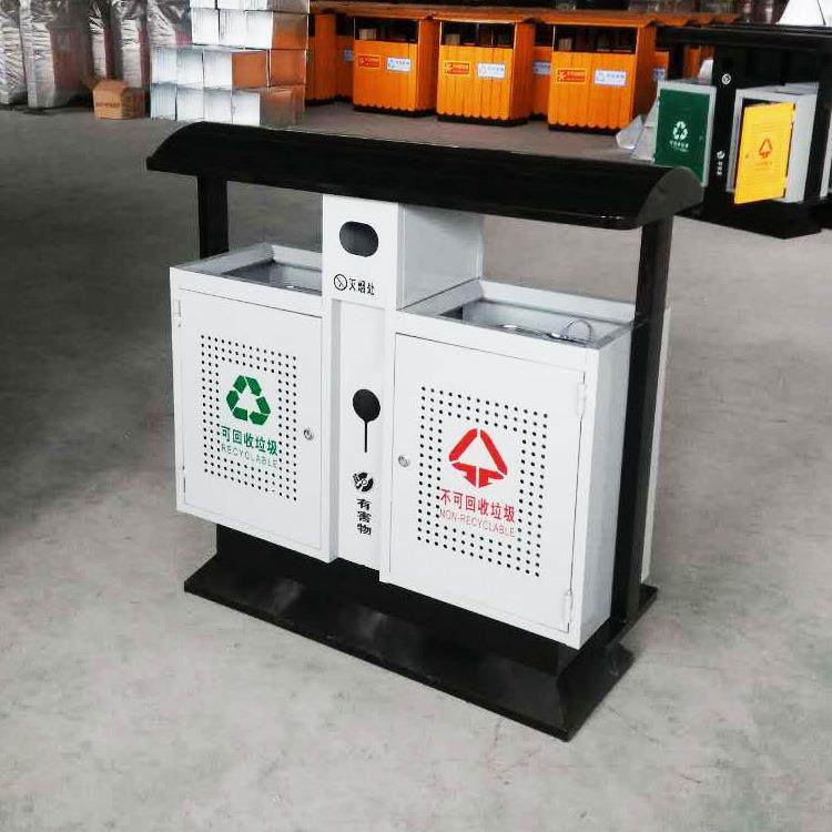 室外景区花园果皮箱小区公园果壳箱垃圾筒户外镀锌板分类垃圾桶,基础建材,不锈钢垃圾桶,淘宝优惠券,粉丝福利购,淘宝优惠卷