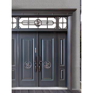 锌镁合金入户门别墅大门农村自建房门子母门双开门进户门防盗门