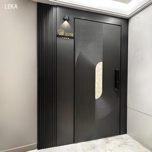 国补精雕铸铝门装甲门入户门子母门别墅大门防盗门进户门一门一景