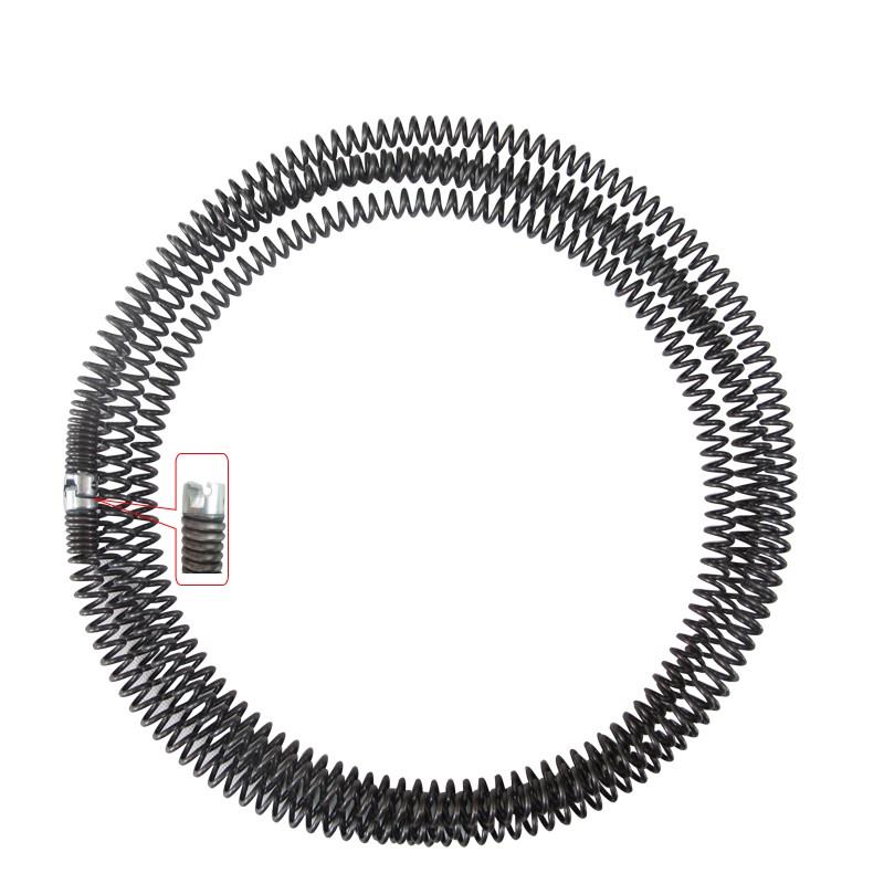 平安大通管道疏通机配件16mm4米弹簧延长簧下水道地漏疏通钢丝