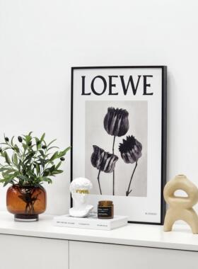 简约样板间桌面软装饰品家居摆饰挂画彷真花创意陶瓷工艺品ZH3920